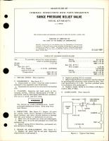 Overhaul Instructions with Parts Breakdown for Surge Pressure Relief Valve - Parts 6177 and 6177-1 