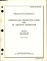 Illustrated Parts Breakdown for Overvoltage Protective Panel for DC Generator - Models CR2781M146D and CR2781M146F