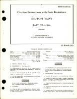 Overhaul Instructions for Parts Breakdown for Shutoff Valve - Part 2-3800