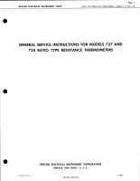 Service Instructions for Models 727 & 728 Ratio Type Resistance Thermometers