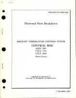 Illustrated Parts Breakdown for Aircraft Temperature Control System Control Box, Parts CYLZ 3703 and CYLZ 3609