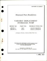 Illustrated Parts Breakdown for Variable Displacement Hydraulic Pump - Models AP6VSC-2 and AP6VSC-16 - Parts 51015 and 51054 