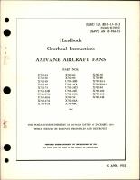Overhaul Instructions for Axivane Aircraft Fans