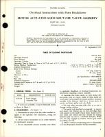 Overhaul Instructions with Parts Breakdown for Motor Actuated Slide Shut Off Valve Assembly - Part 133195