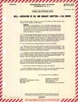 Operation of Oil and Coolant Shutters for P-63 Series