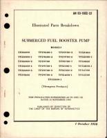 Illustrated Parts Breakdown for Submerged Fuel Booster Pump