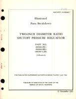 Illustrated Parts Breakdown for Two-Inch Diameter Ratio Shutoff Pressure Regulator Part No. 108960, 108960-1, SR1, SR3, SR4 