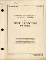 Handbook of Instructions with Parts Catalog for Fuel Selector Valves