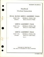 Overhaul Instructions for Dual Ratio Servo Assembly Z4020, Servo Assembly Z3030 and Servo Assembly Z8030