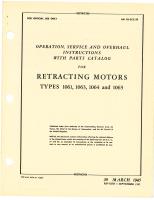 Operation, Service & Overhaul Instructions with Parts Catalog for Retracting Motors