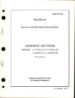 Service and Overhaul Instructions for Airborne Rectifier - 