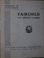 Handbook of Instructions for the Fairchild F-56 Aircraft Camera