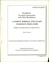 Overhaul Instructions with Parts Breakdown for Landing Wheels and Flaps Position Indicator - Models 8DJ26AAB2 and 8DJ26AAN51