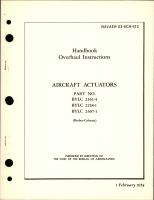 Overhaul Instructions for Actuators - Parts BYLC 2561-4, BYLC 2218-1, and BYLC 2307-1