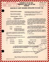 Inspection of Canopy Mechanism Installation For XT-28 and T-28A