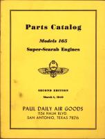 Parts Catalog for Model 165 Super-Scarab Engines