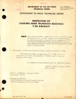 Inspection of Landing Gear Trunnion Bearings For T-28