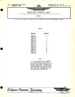 Eclipse-Pioneer Service Parts List for Instrument Parts Catalog Automatic Pilots - Servos Type No. 15601, 15602, 15603, 15620, 15622, 15623