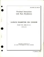 Overhaul Instructions with Parts Breakdown for Oil Cooler - 22 inch Diameter - Part AIR4125-22-2