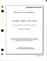 Illustrated Parts Breakdown for Rudder Trim Actuator - Models 16041A, 41B, 41C 