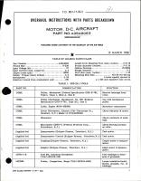Overhaul Instructions with Parts Breakdown for DC Motor - Part A35A9063