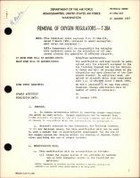 Removal of Oxygen Regulators For T-28A
