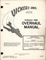 Overhaul Manual for Hydraulic Motorpump - Models EA-50182-7 and EA-50182-8 - Revision 4 