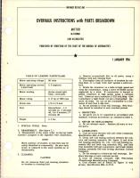 Overhaul Instructions with Parts Breakdown for Motor - M-5320M1