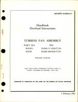 Overhaul Instructions for Turbine Fan Assembly - Parts 505450-1 and 505450 