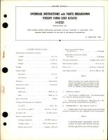 Overhaul Instructions with Parts Breakdown for Periscope Fairing Cover Actuator 14-82531