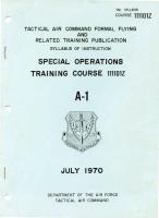 Special Operations Training Course 111101Z for A-1