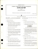 Overhaul Instructions with Parts Breakdown for Electric Fuel Pump - 477326