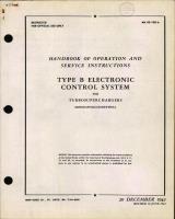 Handbook of Operation & Service Instructions for Type B Electronic Control System (Turbosupercharger Regulator)