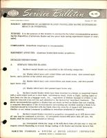 Disposition of Aluminum Bladed Propellers Having Experienced Impact or Overspeed