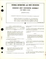 Overhaul Instructions with Parts Breakdown for Window Unit Converter Assembly - Part C2-91303
