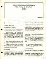 Overhaul Instructions with Parts Breakdown for 33 inch Nose Wheel - Type 1 - 57608M-2