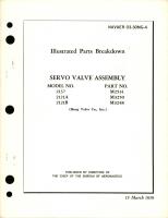 Illustrated Parts Breakdown for Servo Valve Assembly - Models 2137, 2121A, and 2121B - Parts M2514, M3250, and M3248
