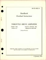 Overhaul Instructions for Throttle Servo Amplifier - Part 15403-2-A