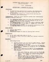 P-38 Electrical - Landing Gear - Operation of Mock-Up