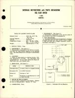 Overhaul Instructions with Parts Breakdown for Fuel Float Switch - F-4401