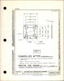 Manufacturer's drawing for Generic Parts - Aviation Standards. Drawing number an4045